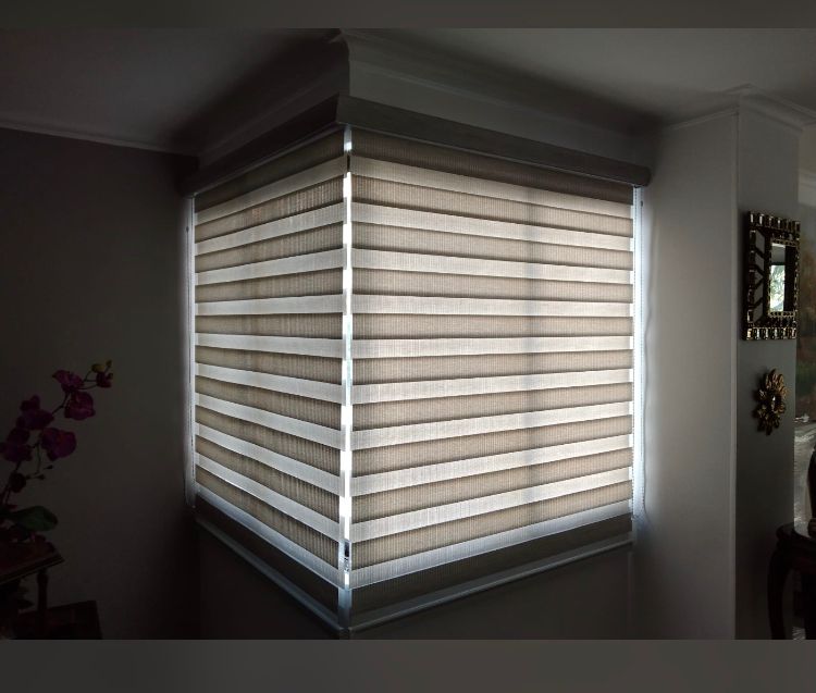 Persianas en esquina